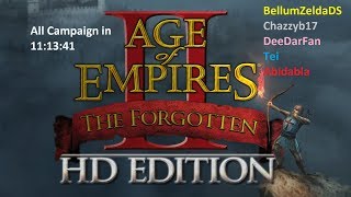 Age of Empires 2 HD - The Forgotten All Campaign in 11:13:41 multi segments