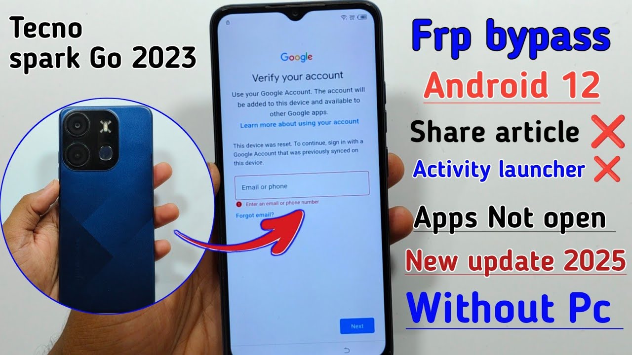 Tecno Spark GO 2023 FRP BYPASS Android 12✓ Share article Tecno Spark GO 2023 FRP BYPASS Android 12✓ Share article