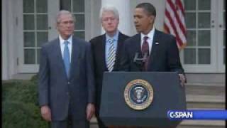 Haiti - Obama, Clinton, Bush 2 Announce Fund