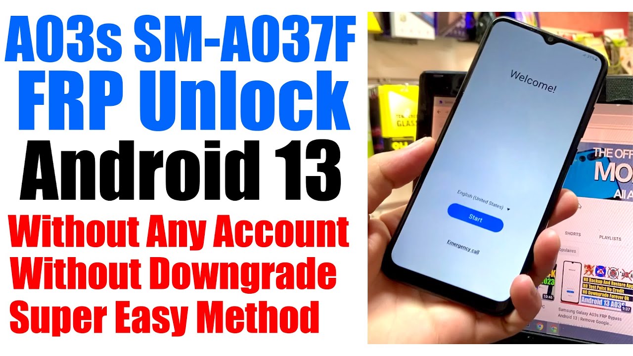 Samsung A03s FRP Bypass Android 13 | Galaxy SM-A037F Samsung A03s FRP Bypass Android 13 | Galaxy SM-A037F