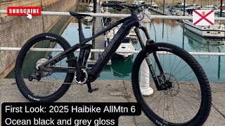 First Look 2025 Haibike Allmtn 6 Ocean Black & Grey Gloss