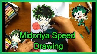 Desenhando e pintando Midorya De Boku No Hero (Speed Draw)