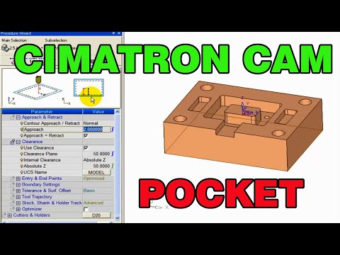 CIMATRON CAM POCKET