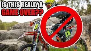 No more dirt bikes!