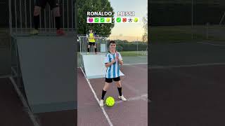 Mega Ramp Avec Ronaldo Vs Messi ! 😁⚽️ #Football #Starfreestyle #Messi #Ronaldo