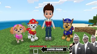 I found Real Paw Patrol in Minecraft - Coffin Meme