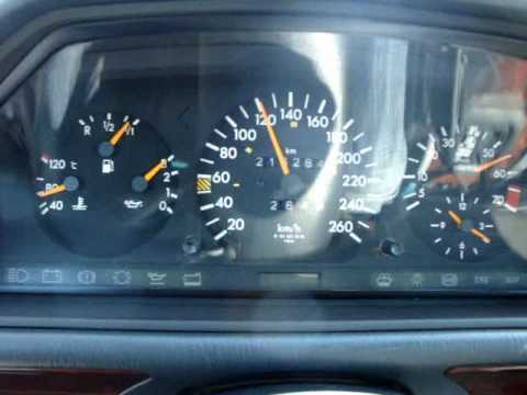 Mercedes-Benz W124 E280 Acceleration 0-160 km/h Kickdown