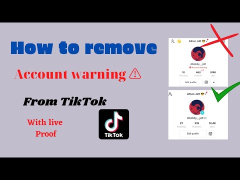 How to remove account warning from TikTok | Bobby How to remove account warning from TikTok | Bobby