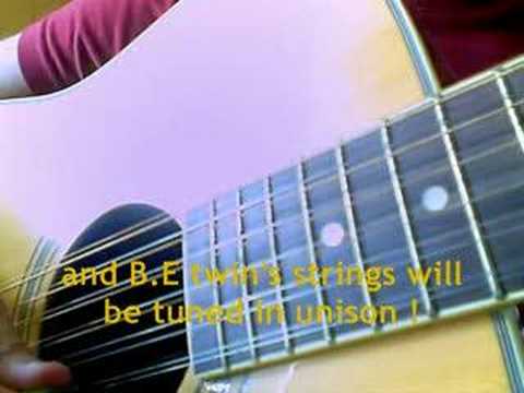 How to tune a 12-string guitar - commented lesson -