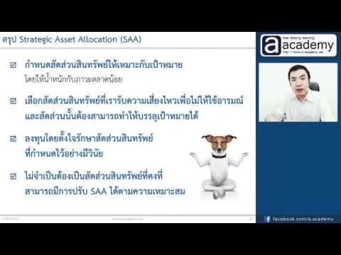 4. Strategic Asset Allocation : จัดพอร์ตระยะยาวเชิงกลยุทธ์
