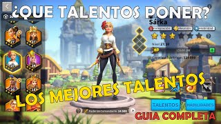 La Guia Mas Completa Y Efectiva De Talentos De Sarka Como Recolector Rise Of Kingdoms - Español