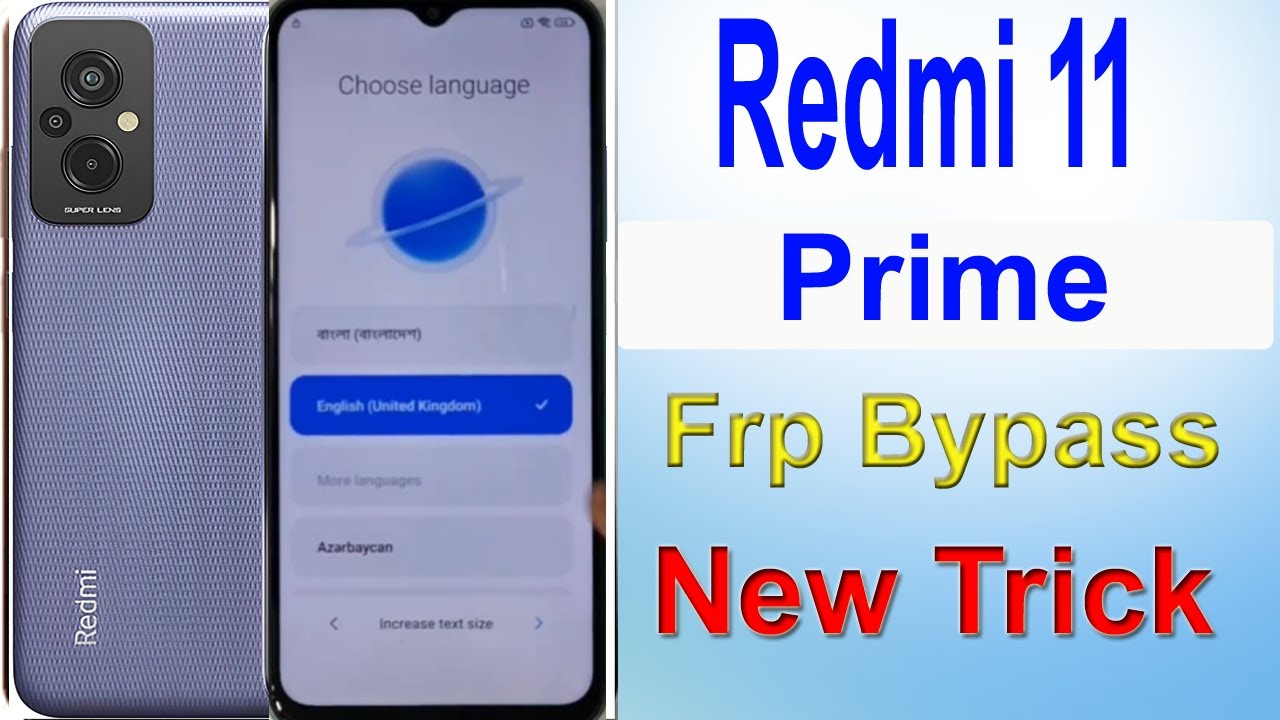 Redmi 11 Prime Frp Bypass Without PC New Trick Redmi 11 Prime Frp Bypass Without PC New Trick