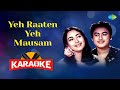 Yeh Raaten Yeh Mausam - Karaoke with Lyrics | Asha Bhosle,Kishore Kumar | Ravi | Shailendra