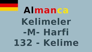 M Harfi Ile Başlayan Almanca Kelimeler 132 Kelime
