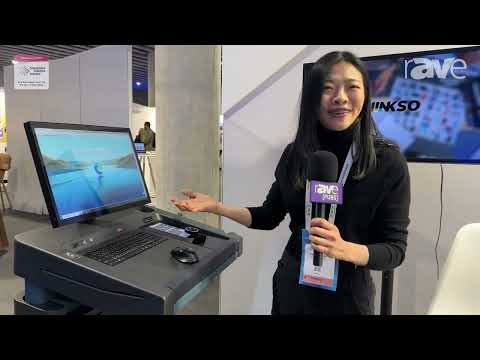 ISE 2024: Thinkso Presents Upgraded U200 Height Adjustable Smart Lectern with Digital Poster