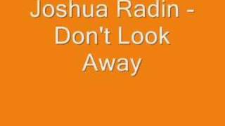 Watch Joshua Radin Dont Look Away video