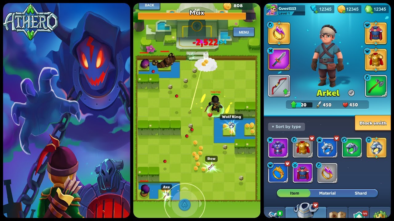 Athero: Dungeon and Monster Mobile Game | Gameplay Athero: Dungeon and Monster Mobile Game | Gameplay