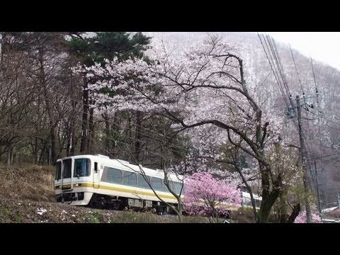 桜と会津鉄道キハ8500系　鬼怒川温泉～鬼怒川公園