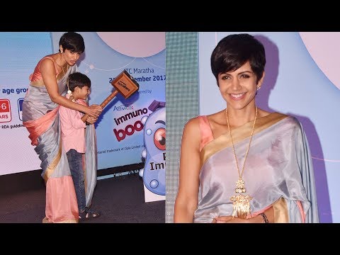 Mandira Bedi With Her Son Vir At ActivKids Immuno Boosters Launch