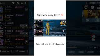 Bgmi New Invite Glitch
