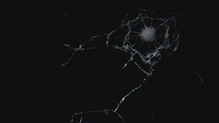 Action stock footage with a black screen (38) - broken glass