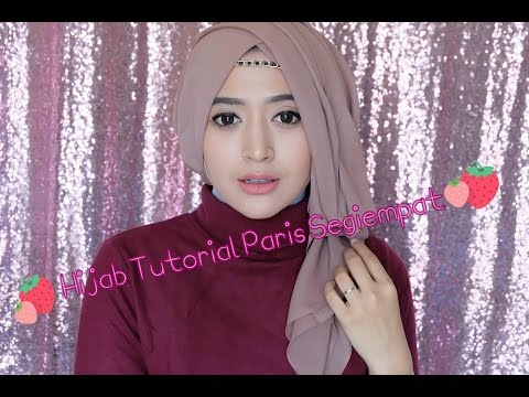 #64 Hijab Tutorial Paris Segiempat (Semi Formal) - Natasha Farani - YouTube