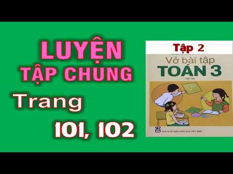 Vở Bài Tập Toán 3 tập 2 Trang 101+102 - Bài 169 Luyện Tập Chung