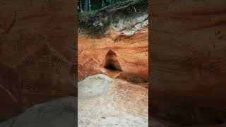 Red Cliffs Of Veczeme, Latvia