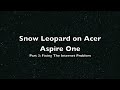 Snow Leopard on an Acer Aspire One Part 3 Getting Internet to Work