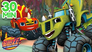 Blaze & Zeg Robot Racer Mode Adventures 30 Minute Compilation Blaze And The Monster Machines