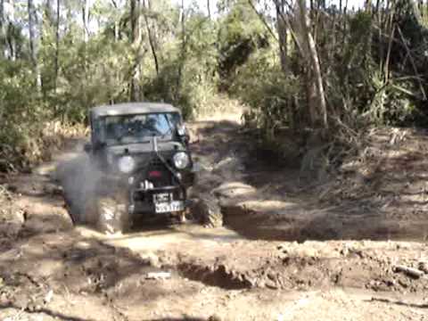 jeep 1954 em trilha de almirante tamandaré