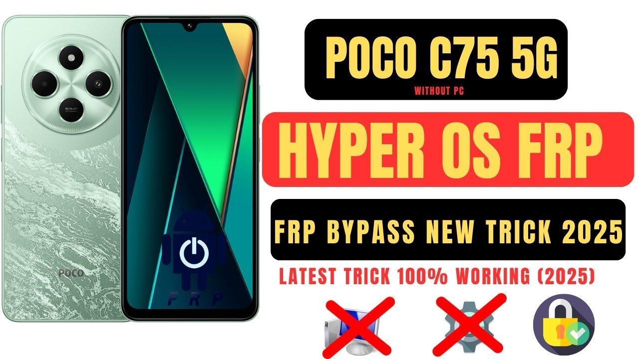 Poco C75 5G Android 14 Frp Bypass 2025 Poco C75 5G Android 14 Frp Bypass 2025