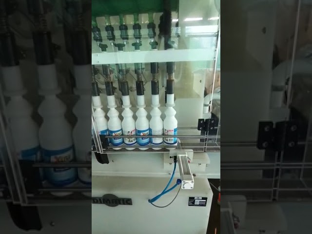 Llenadora de cloro y productos líquidos corrosivos.