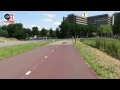 Cycling in the Utrecht Science Park, The Netherlands
