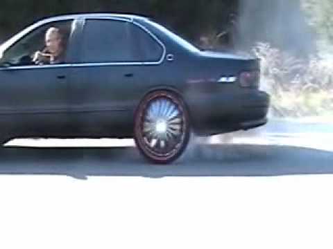 Matte Black 1996 Impala burn out on 24sbig boyz toyz dvd
