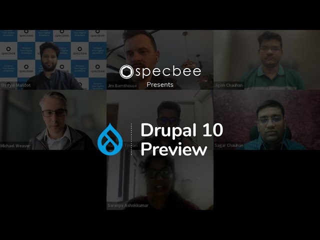 Watch Drupal 10 Preview - Why is Specbee so excited about it?! on YouTube.