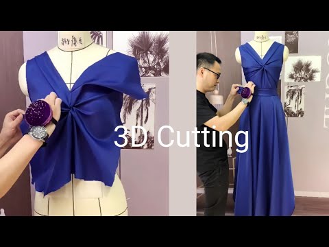 Thiết kế váy đầm nâng cao bằng phương pháp Drapping| Rập 3D| 3D Cutting| TR Cutting 37