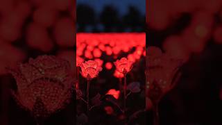 Glowing Roses Magical Flowers Amazing Nature Clips