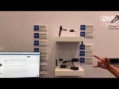 ISE 2022: C2G Showcases Adapter Rings and Dongle Adapter Rings on the Legrand AV Stand