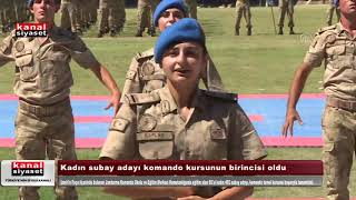 Kadın Subay Adayı Komando Kursunun Birincisi Oldu