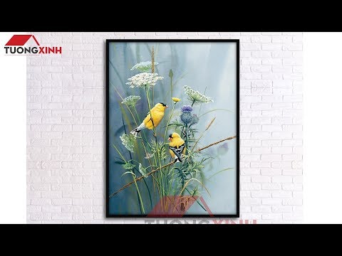 Tranh treo tường - Chim và Hoa - SCA079