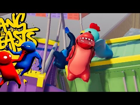 GANG BEASTS - Don&#039;t Look Down [Melee] - Xbox One Gameplay