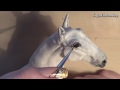 Polymer Clay Horse / Unicorn Tutorial Pt. 3 - (Finishing / Fur)