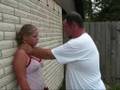 womens self defense frontal choke against a wall