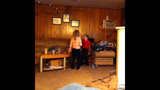 Lil Sis And Lil Couz Wrestling