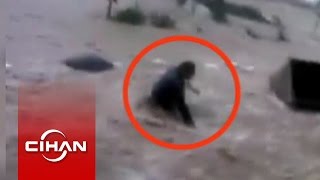 Sel Sularında Dehşet Anları!