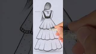 Girl From Backside Drawing #Drawing #Drawingtutorial #Pencilsketch #Shorts #Girldrawing