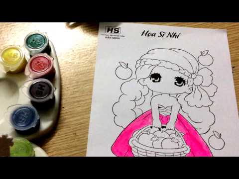 Tô Màu Công Chúa Lọ Lem Cho Bé Gái - Disney Princess Belle Coloring Pages