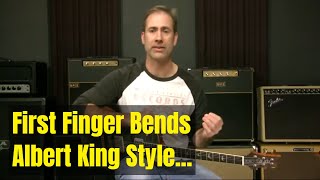 Blues Soloing Lesson First Finger Bend Ideas And Licks