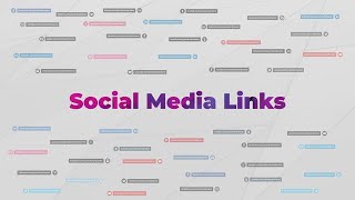 Social Media Links Premiere Rush Templates
